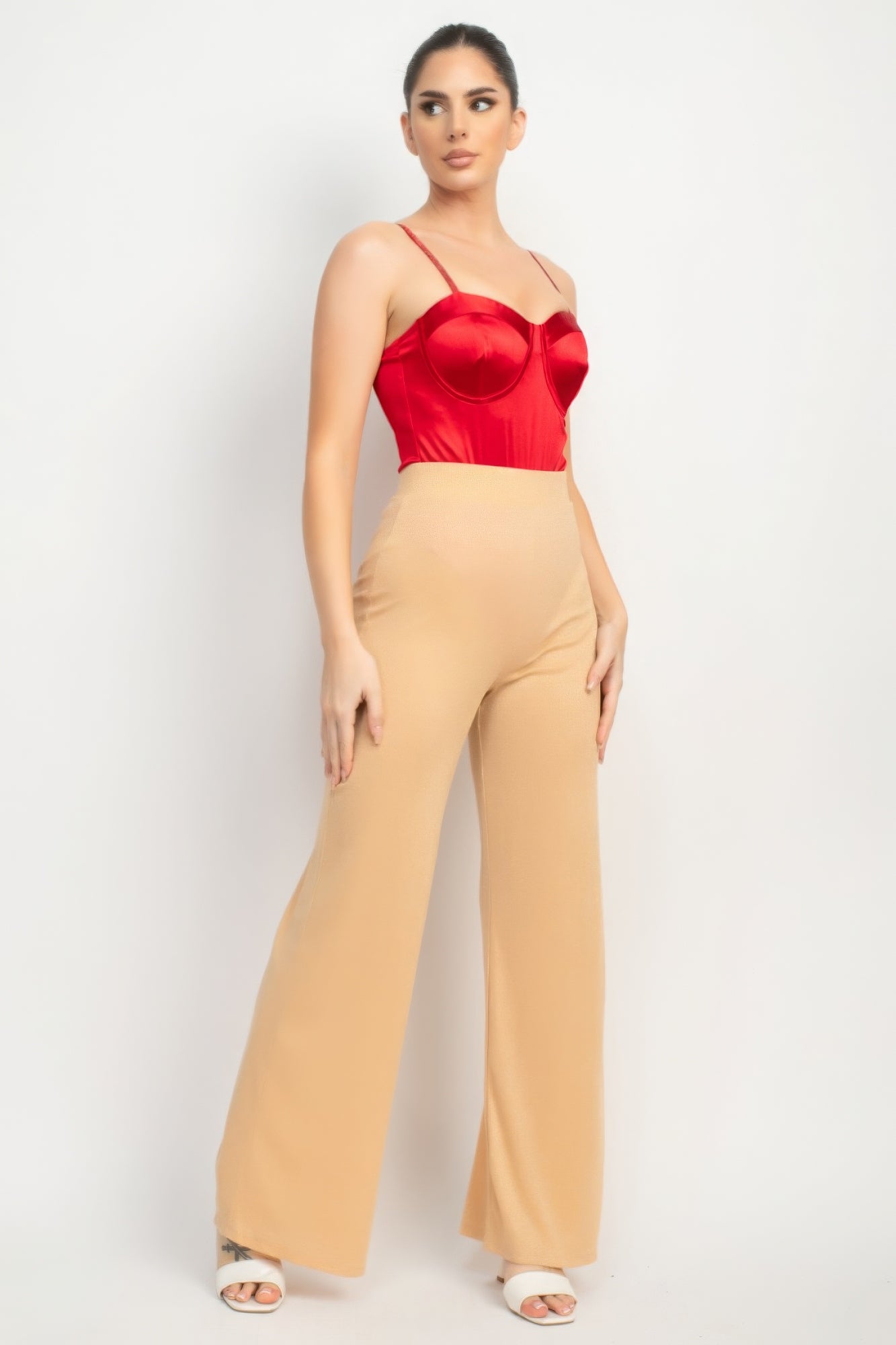 Rhinestone Strap Sweetheart Bodysuit - AV Fashion’s