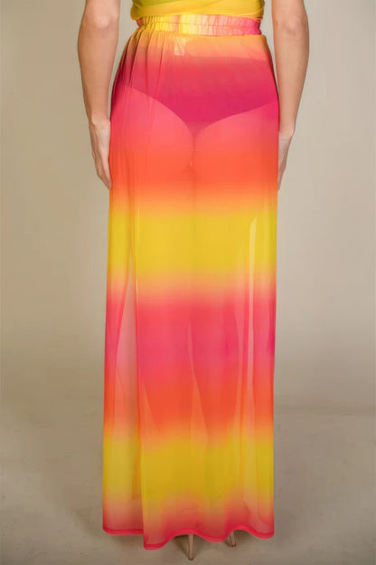 High Split Mesh Sheer Maxi Skirt - AV Fashion’s