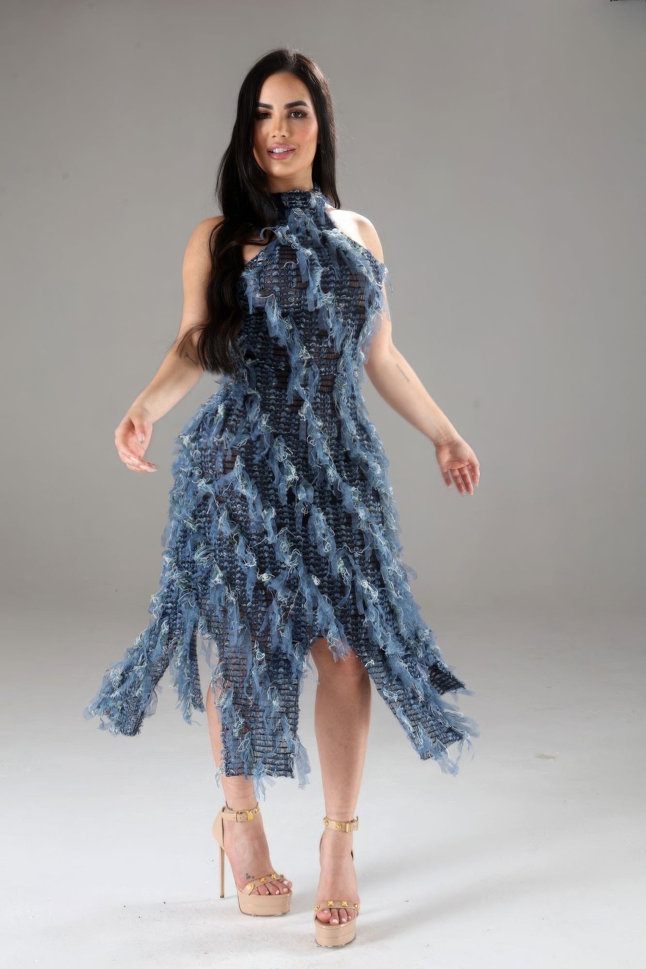 Halter Ruffled Dress - AV Fashion’s