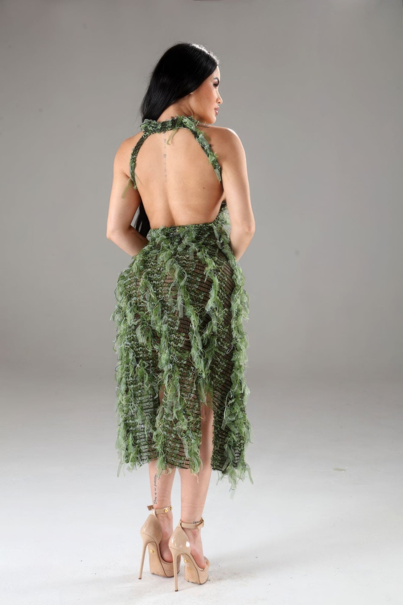 Halter Ruffled Dress - AV Fashion’s