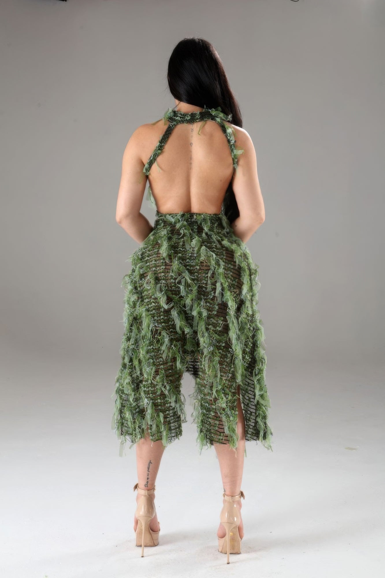 Halter Ruffled Dress - AV Fashion’s