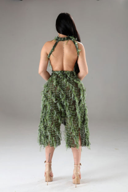 Halter Ruffled Dress - AV Fashion’s