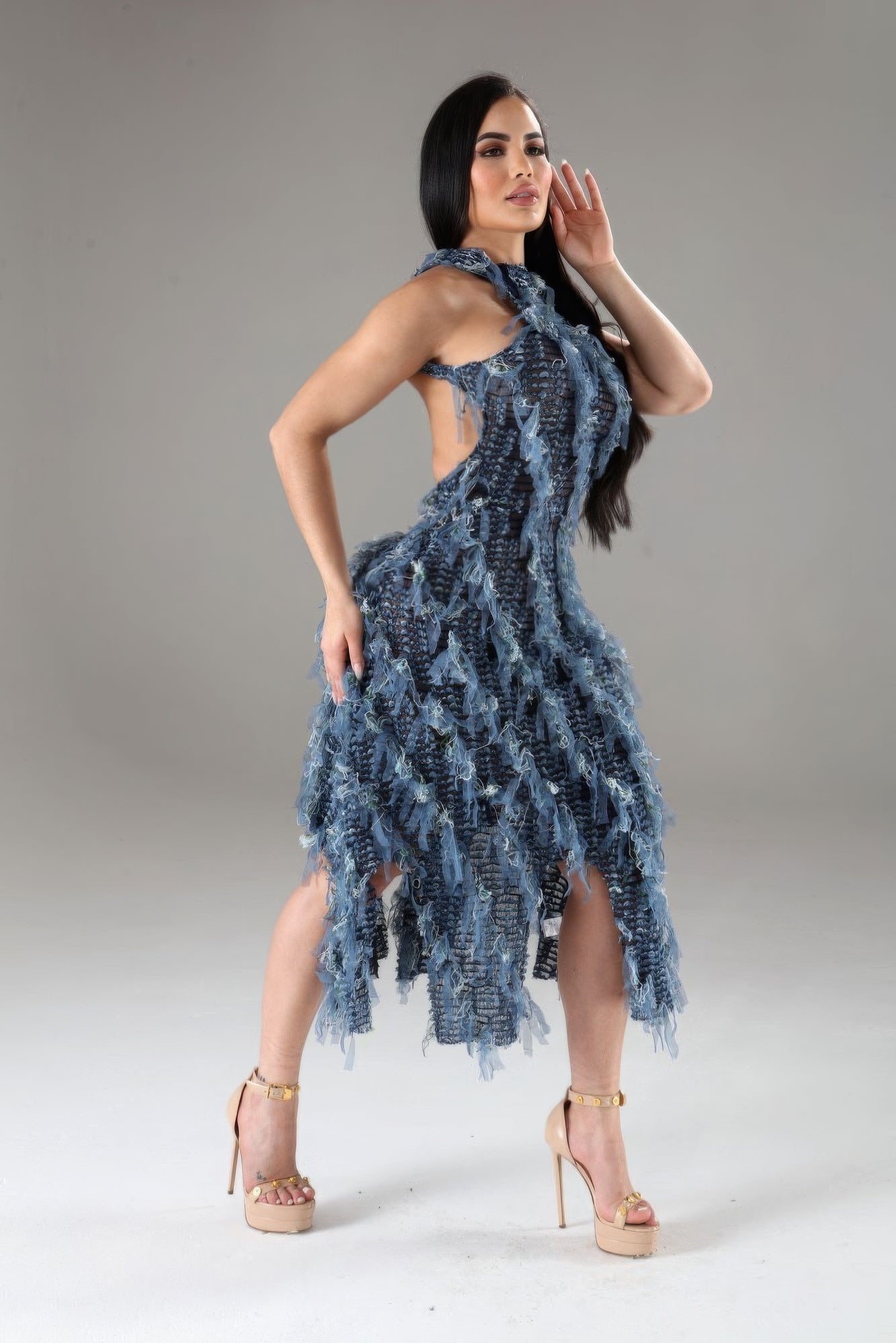 Halter Ruffled Dress - AV Fashion’s