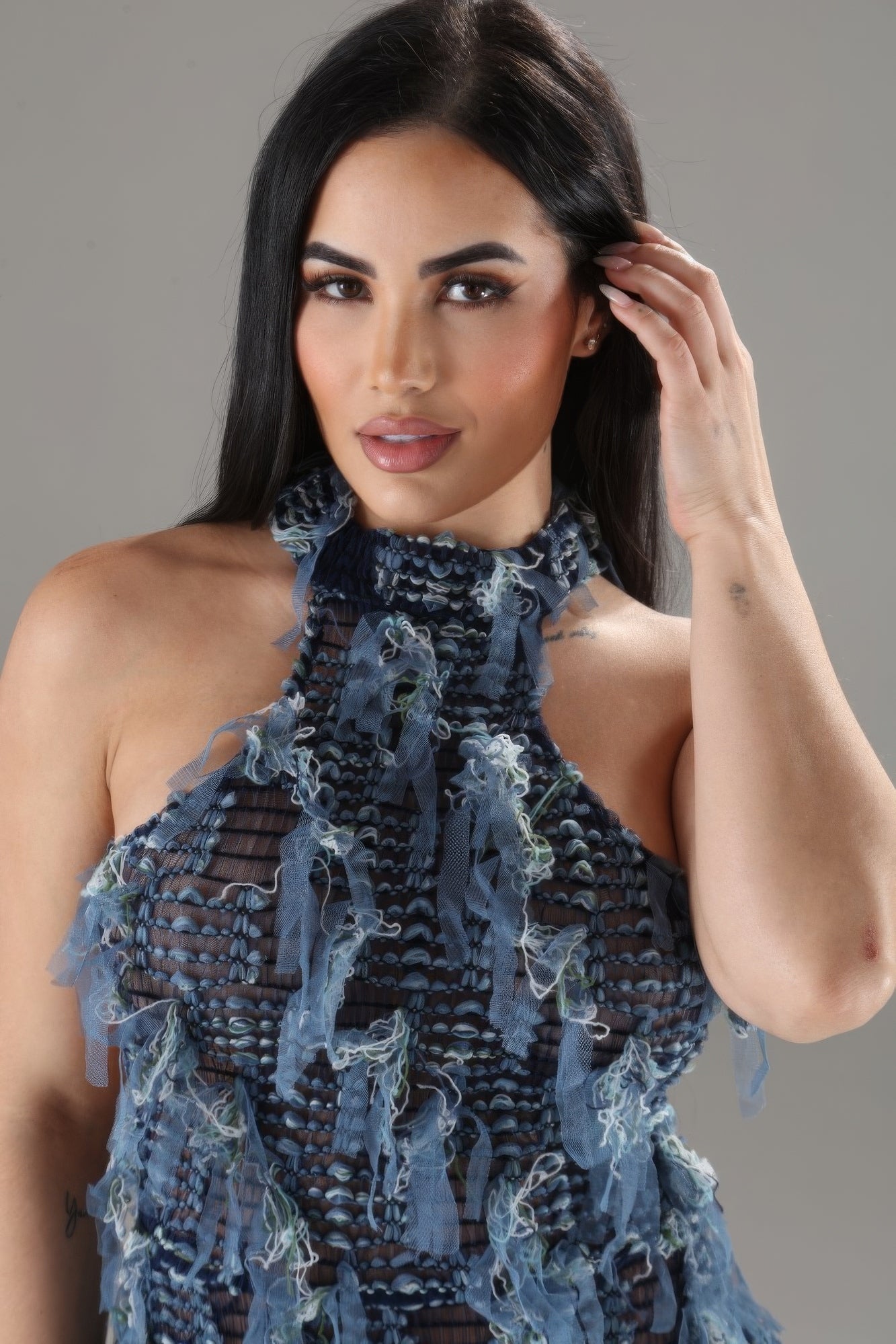 Halter Ruffled Dress - AV Fashion’s