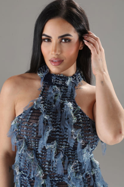 Halter Ruffled Dress - AV Fashion’s