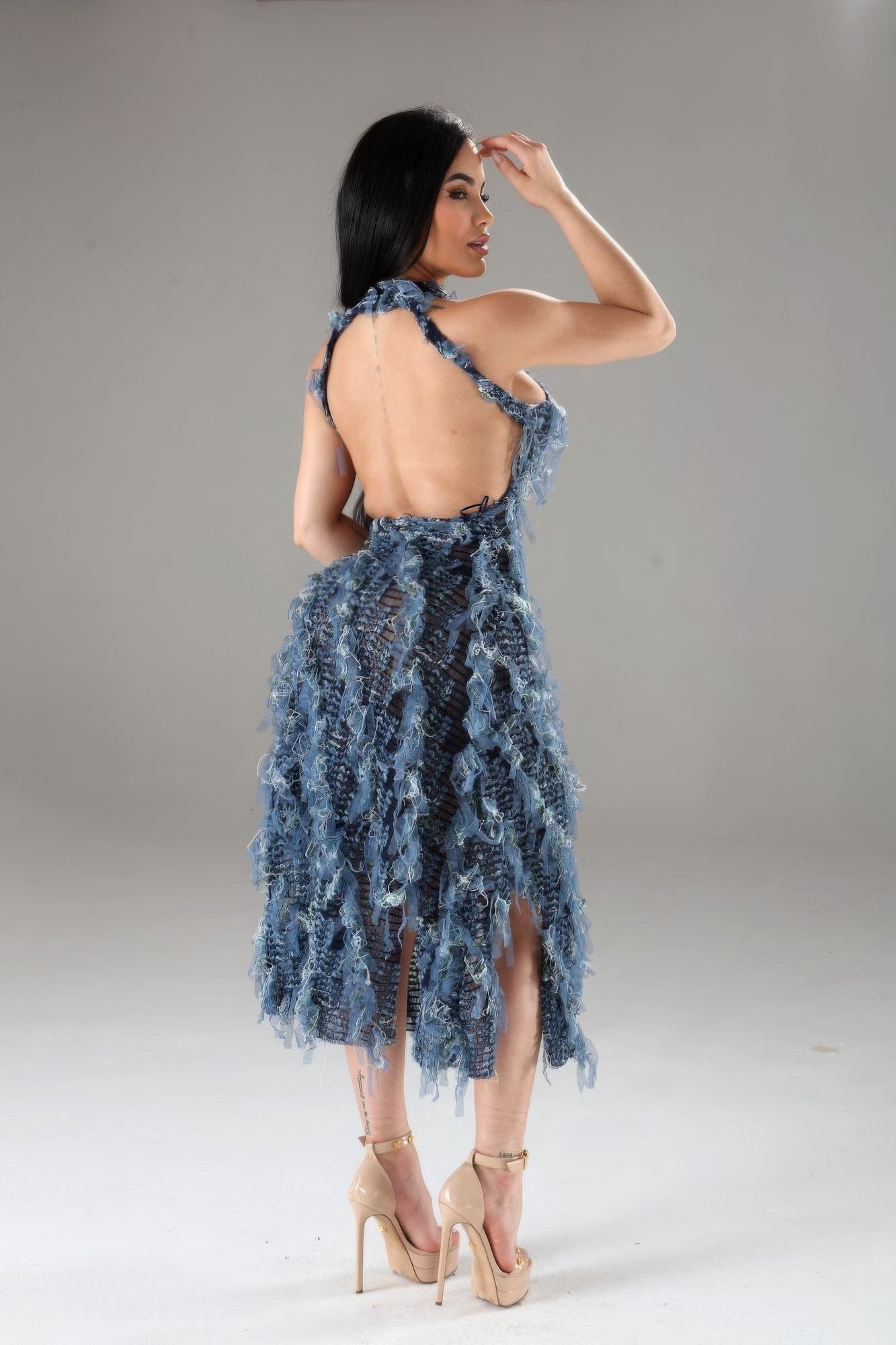Halter Ruffled Dress - AV Fashion’s