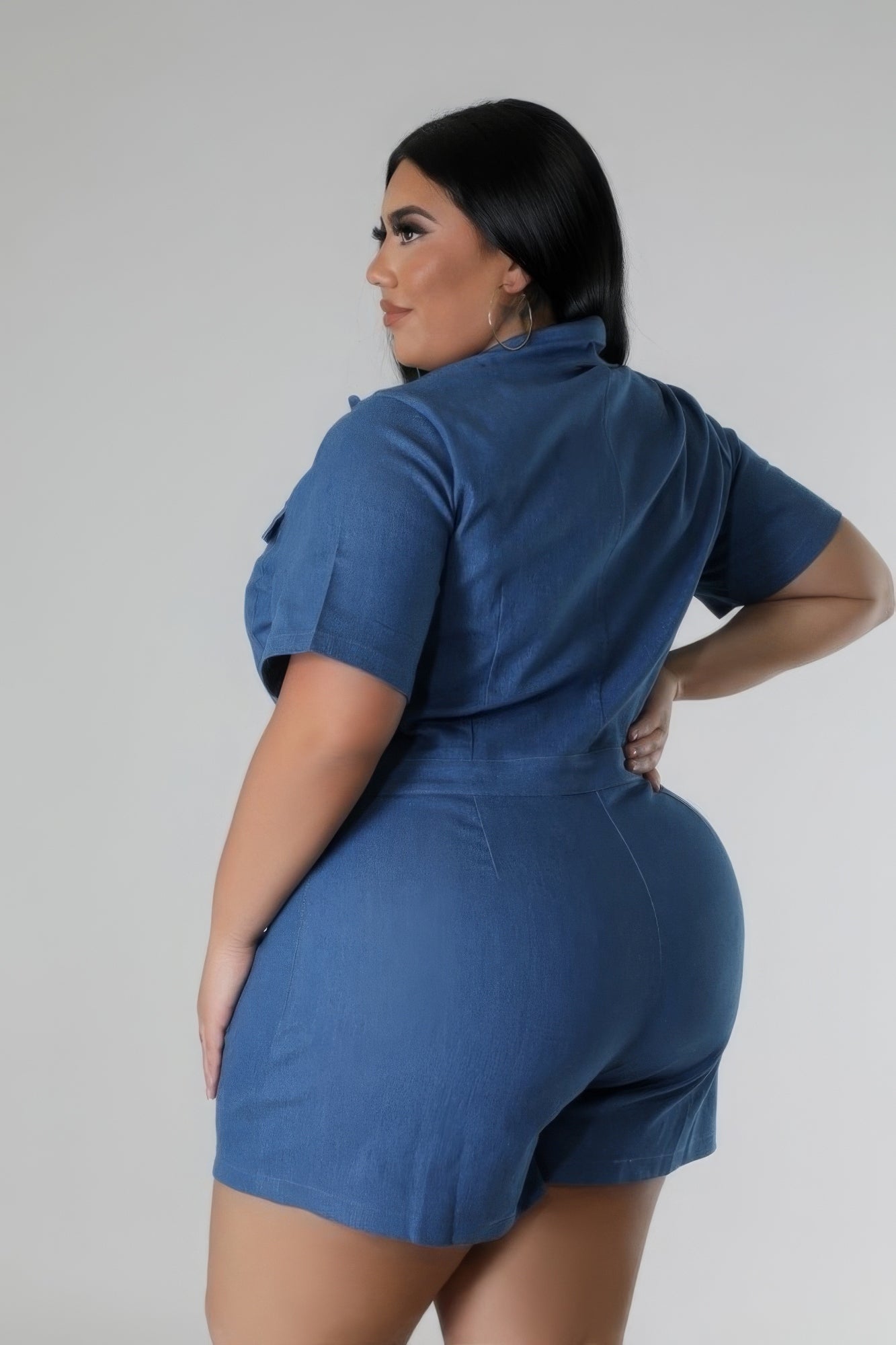 Semi-stretch Romper - AV Fashion’s