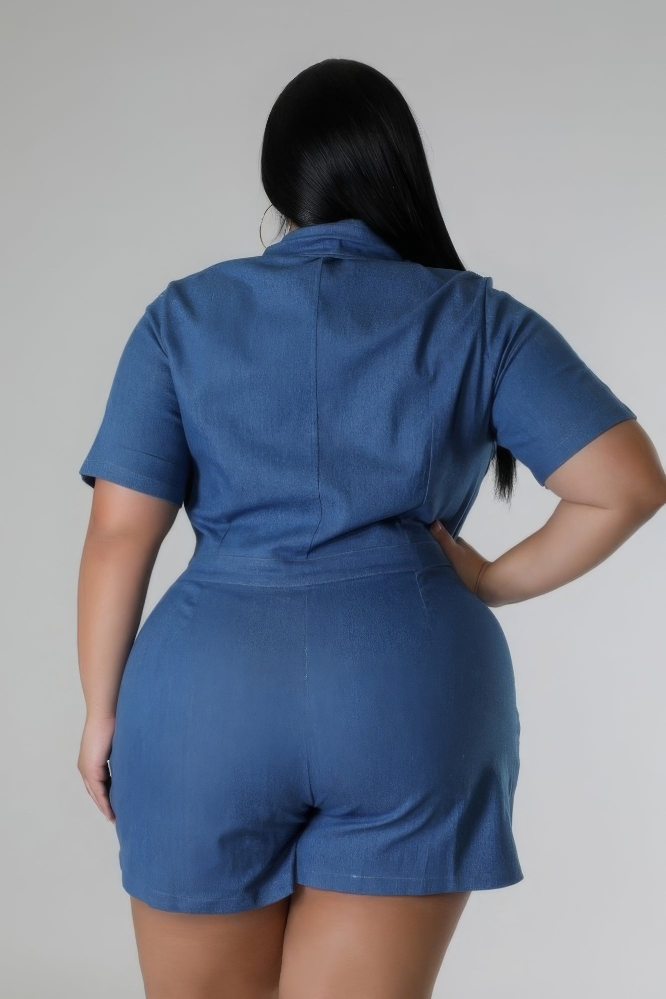 Semi-stretch Romper - AV Fashion’s