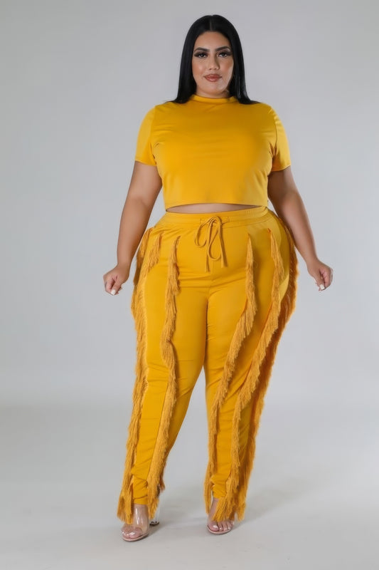 Crop Top Two-piece Set - AV Fashion’s