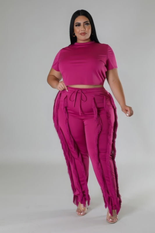 Crop Top Two-piece Set - AV Fashion’s