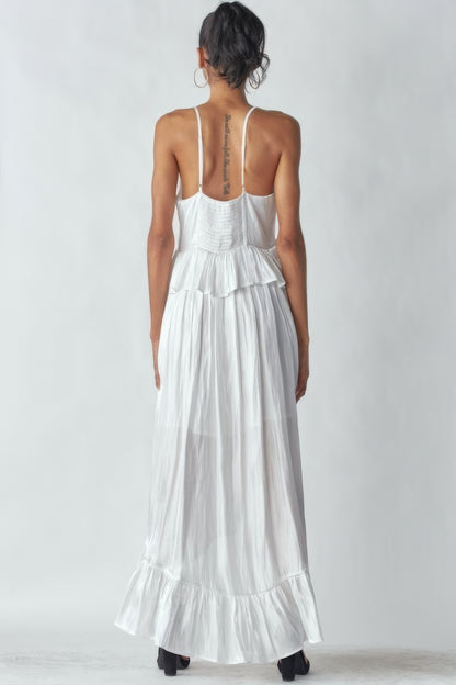 Shimmering Dress With Ruffles - AV Fashion’s