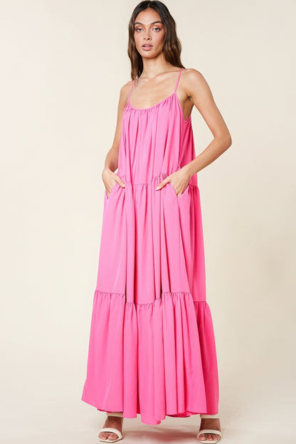 Maxi Sun Dress With Pockets - AV Fashion’s