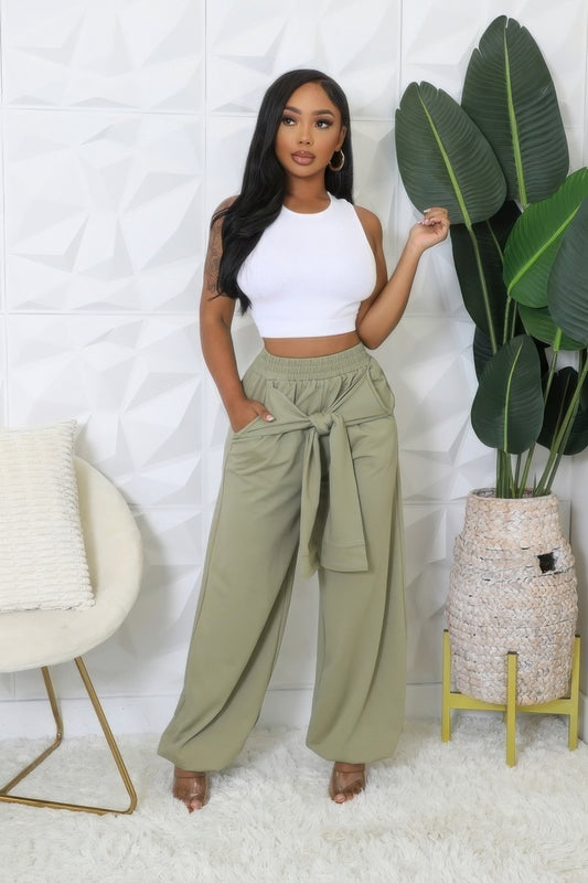 High-waisted Stretch Pants - AV Fashion’s