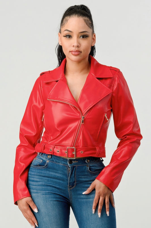 Pu Leather Jacket - AV Fashion’s
