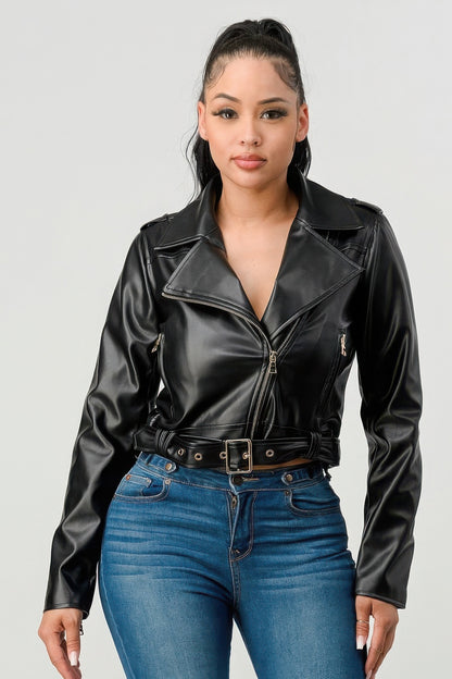 Pu Leather Jacket - AV Fashion’s