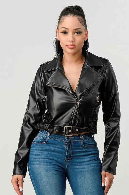 Pu Leather Jacket - AV Fashion’s