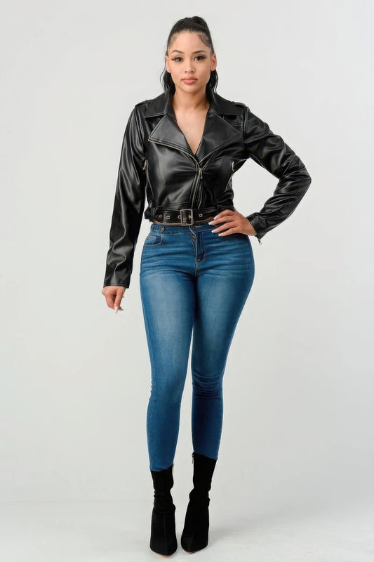 Pu Leather Jacket - AV Fashion’s