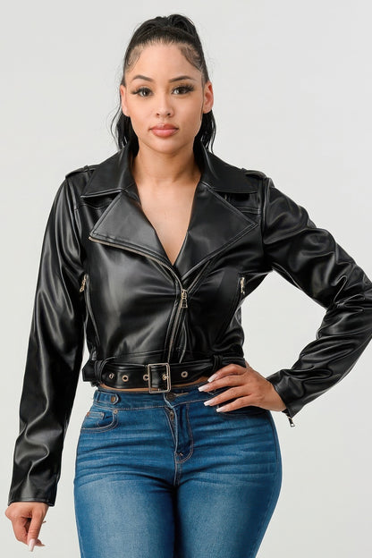 Pu Leather Jacket - AV Fashion’s