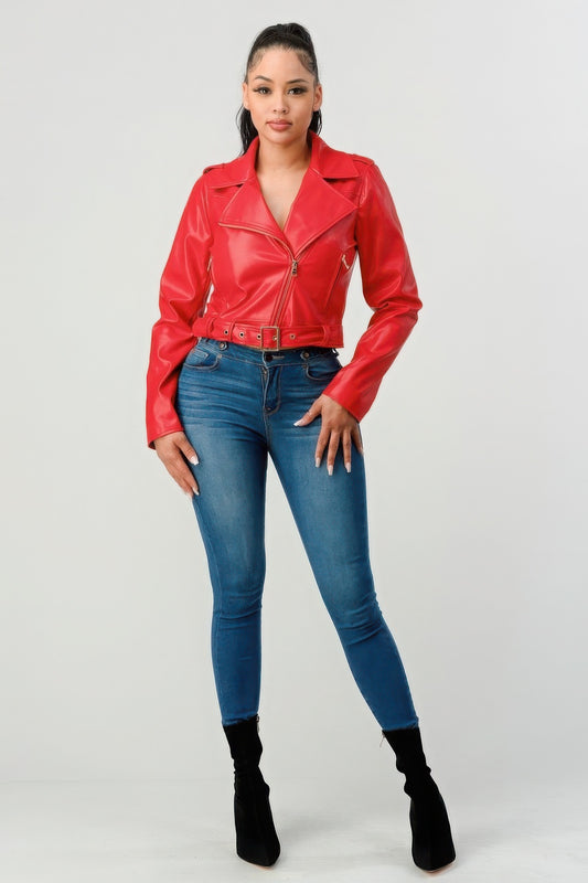 Pu Leather Jacket - AV Fashion’s