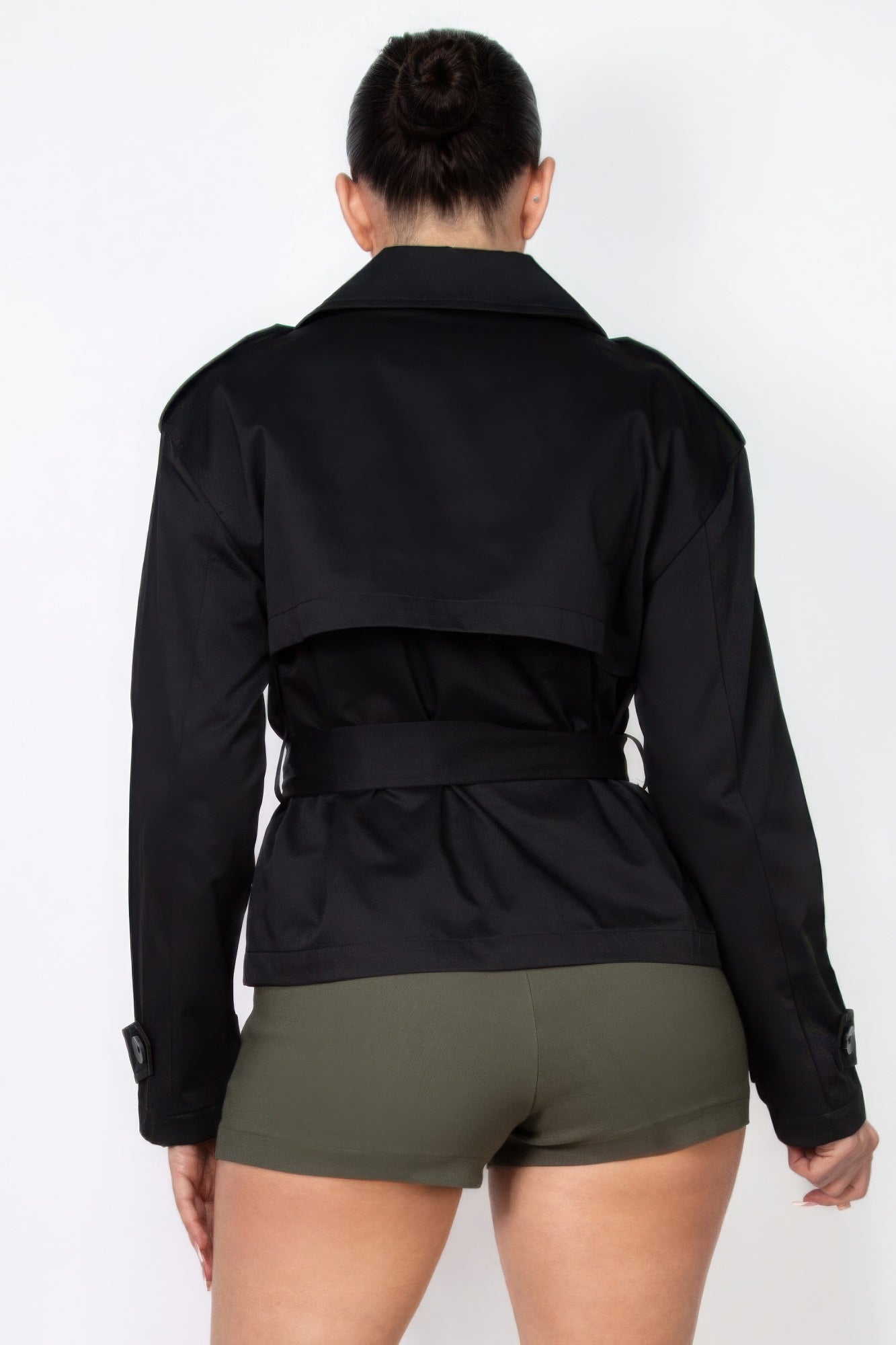 Double-breasted Waist-tie Trench Coat - AV Fashion’s