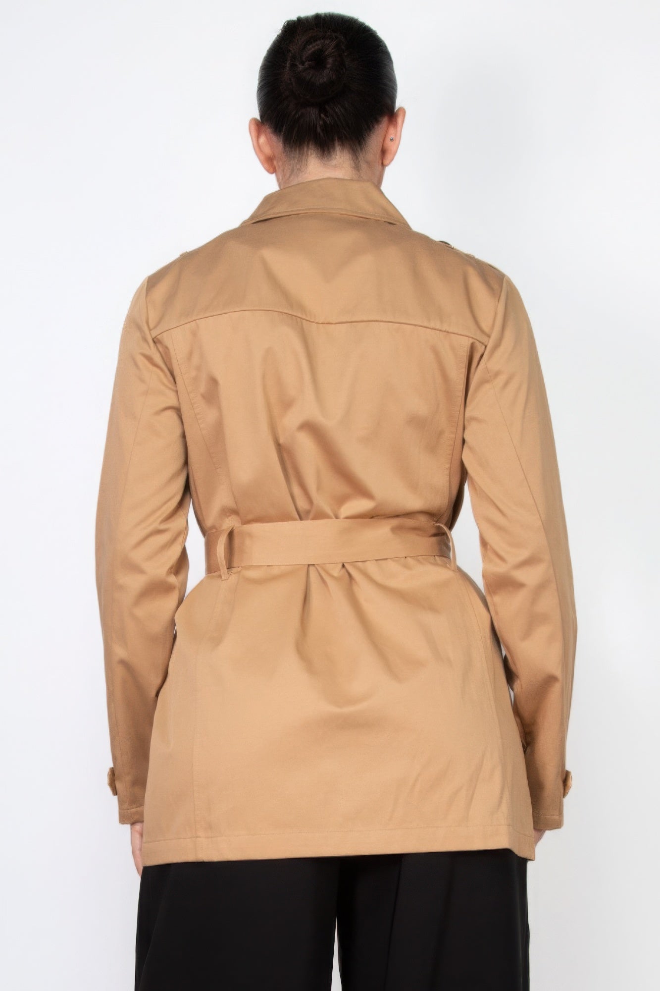 Double-breasted Notch Belted Coat - AV Fashion’s