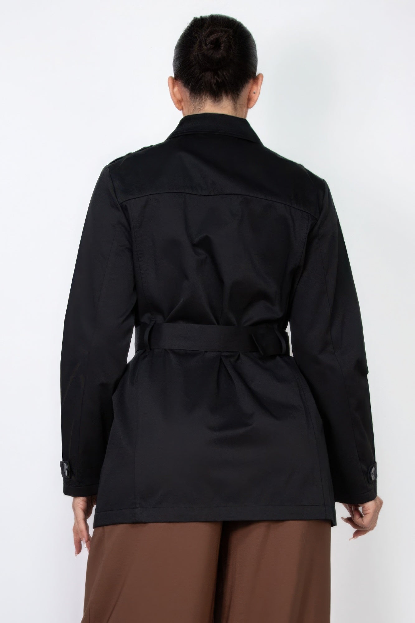 Double-breasted Notch Belted Coat - AV Fashion’s