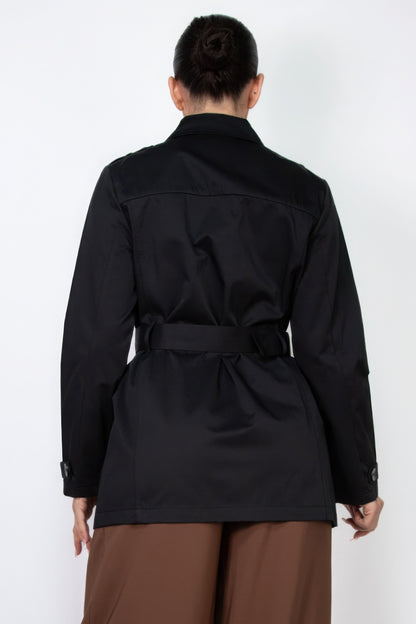 Double-breasted Notch Belted Coat - AV Fashion’s