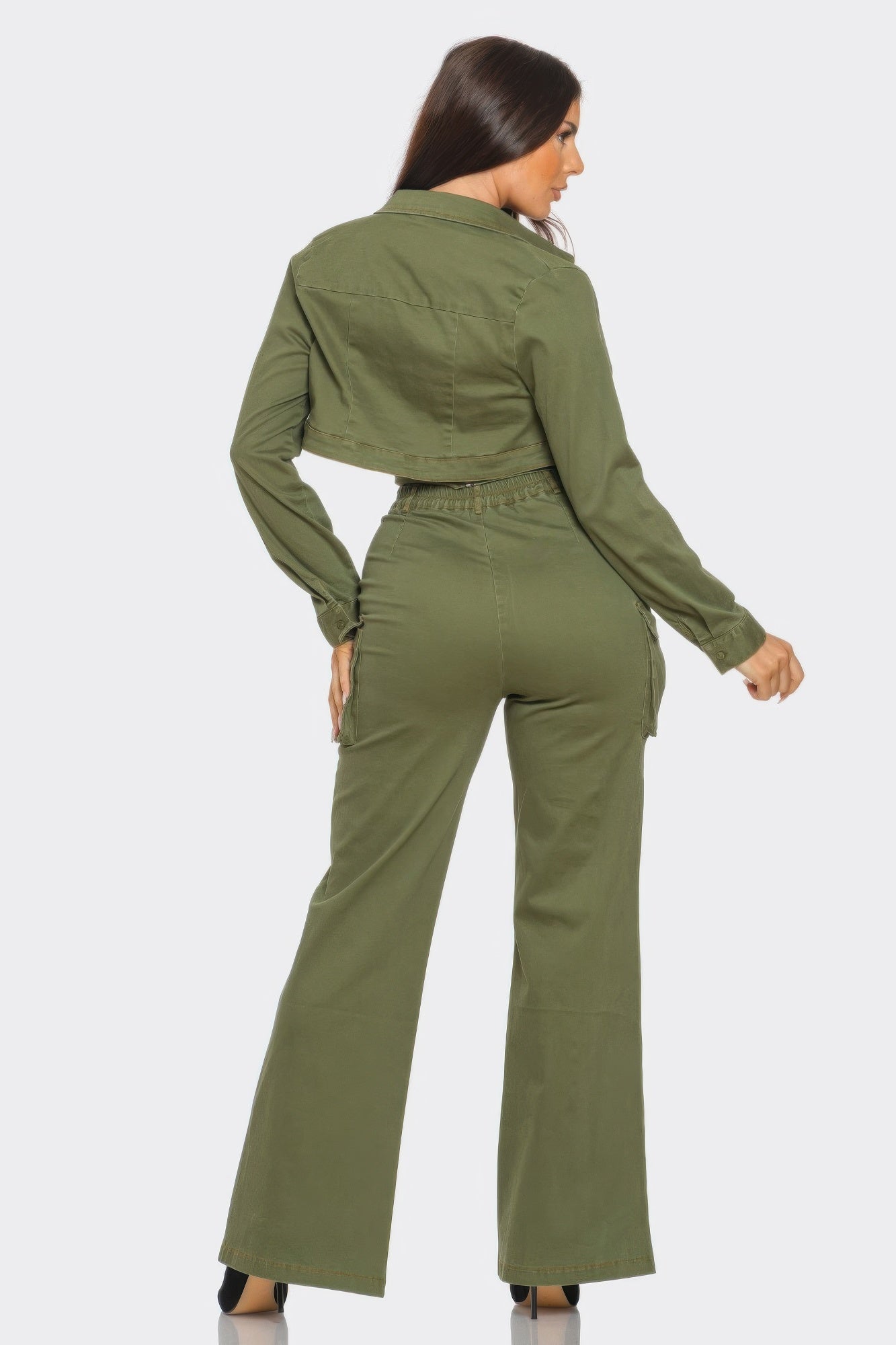 Crop Jacket 3pcs Set - AV Fashion’s