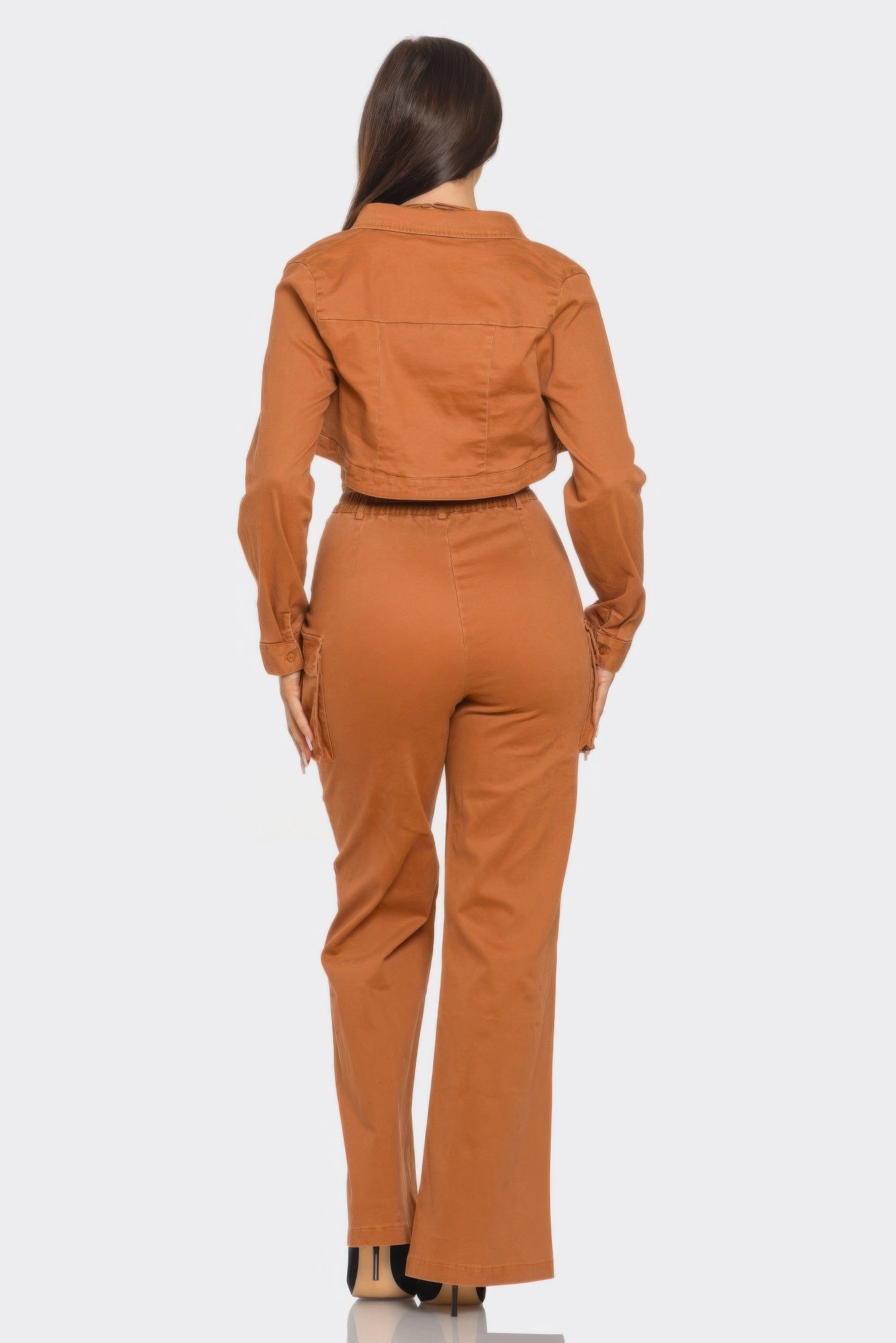 Crop Jacket 3pcs Set - AV Fashion’s