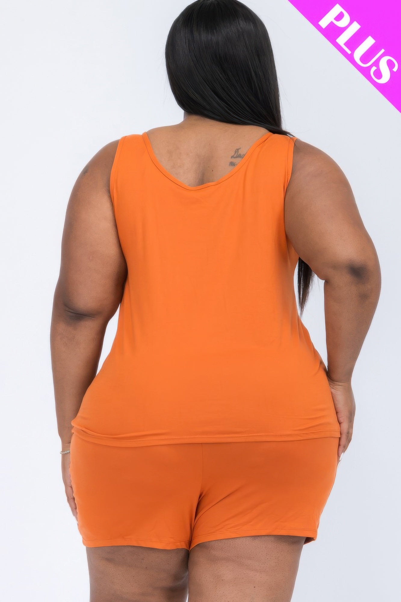 Plus Comfy Tank Top & Shorts Set - AV Fashion’s
