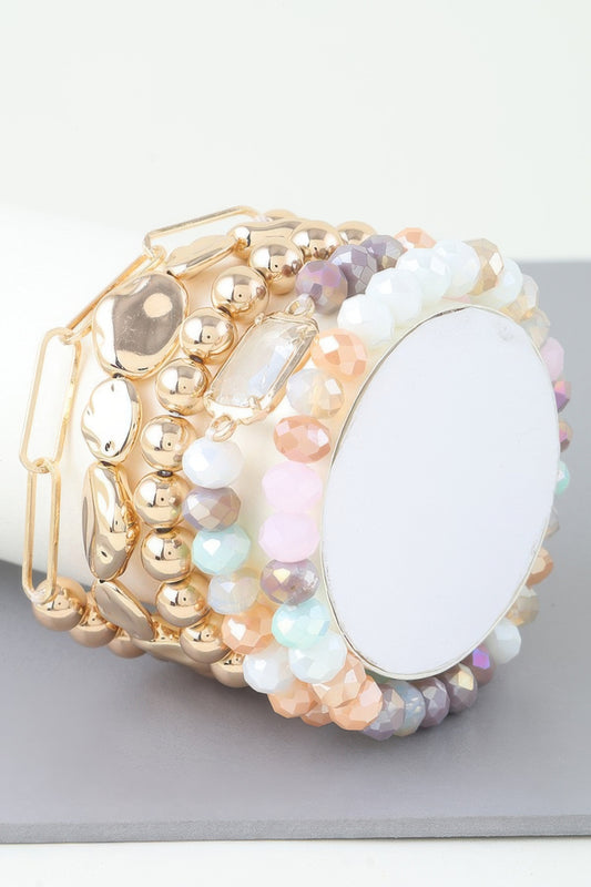 Multicolor Crystal Beaded Bracelet - AV Fashion’s