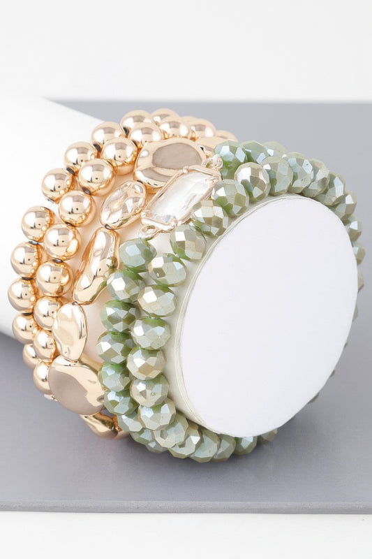 Multicolor Crystal Beaded Bracelet - AV Fashion’s