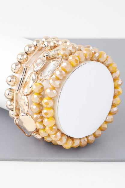 Multicolor Crystal Beaded Bracelet - AV Fashion’s