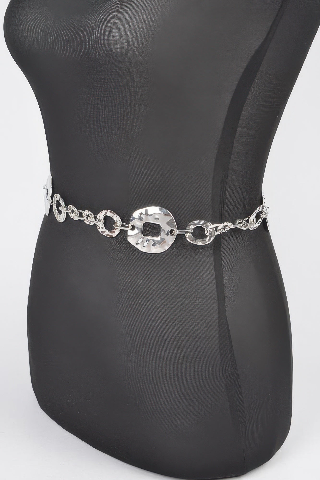 Hammered Metal Chain Belt - AV Fashion’s