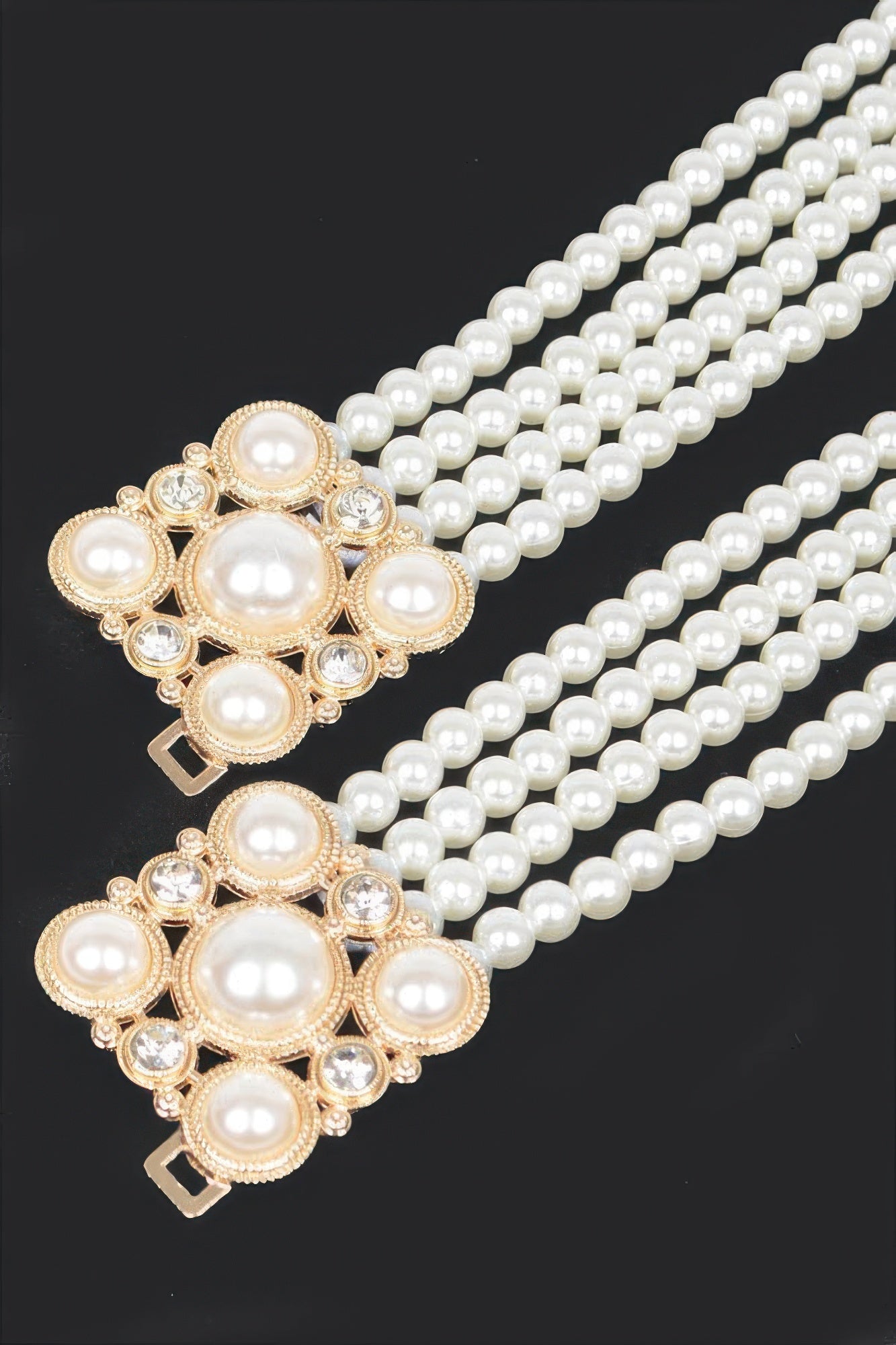 Faux Pearl Elastic Belt - AV Fashion’s