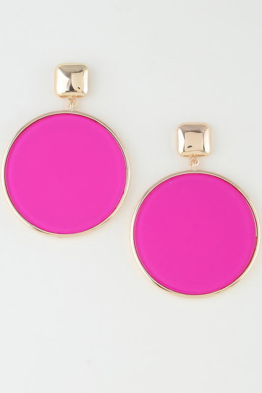 Bright Playful Circle Drop Earrings - AV Fashion’s