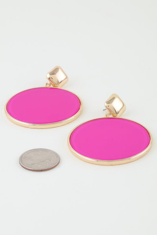 Bright Playful Circle Drop Earrings - AV Fashion’s