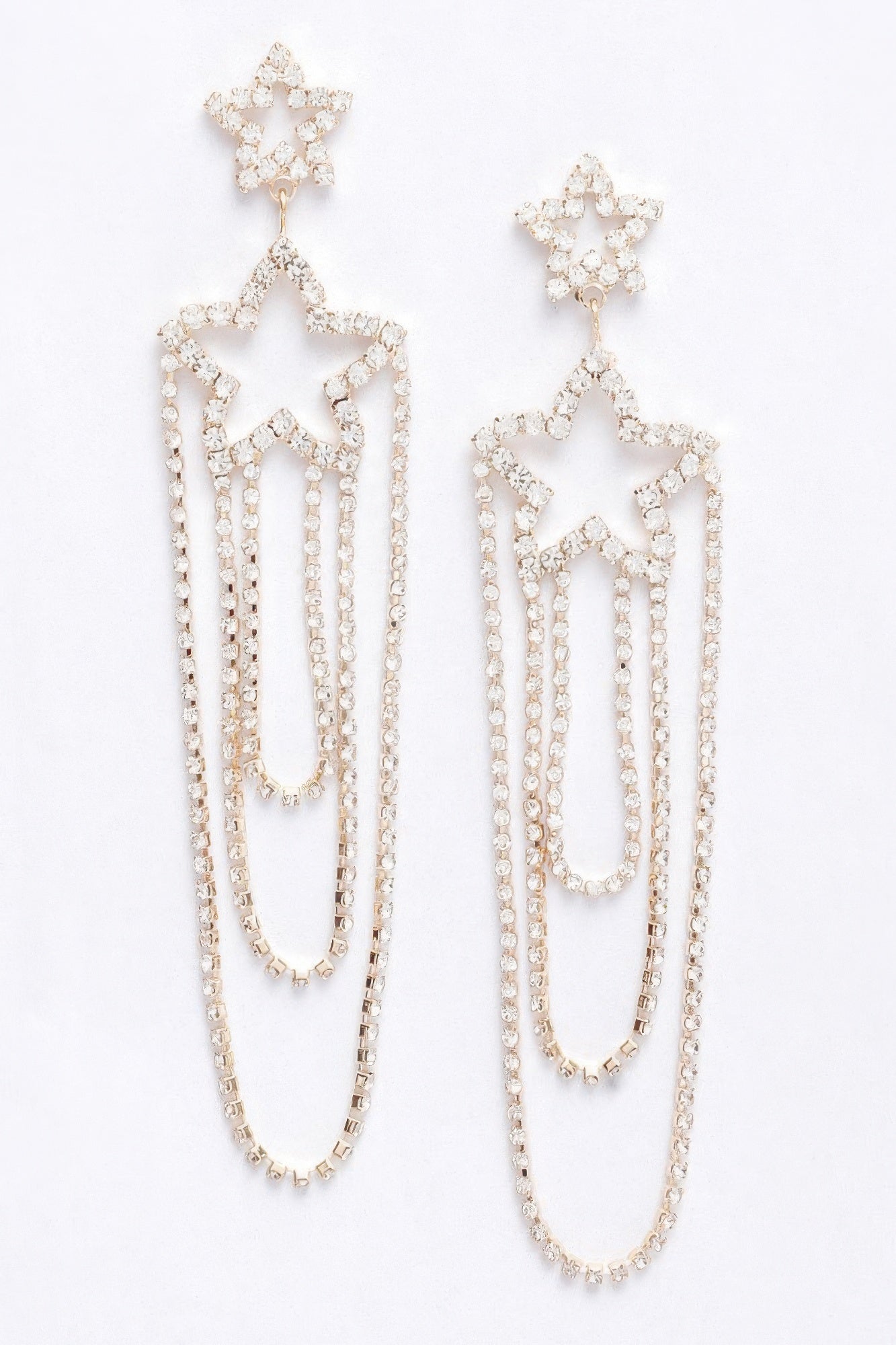 Rhinestone Fringe Earring - AV Fashion’s