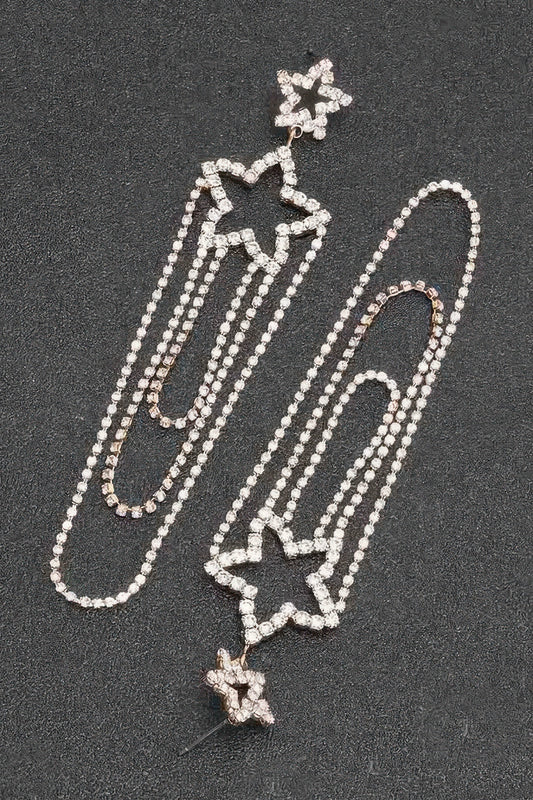 Rhinestone Fringe Earring - AV Fashion’s