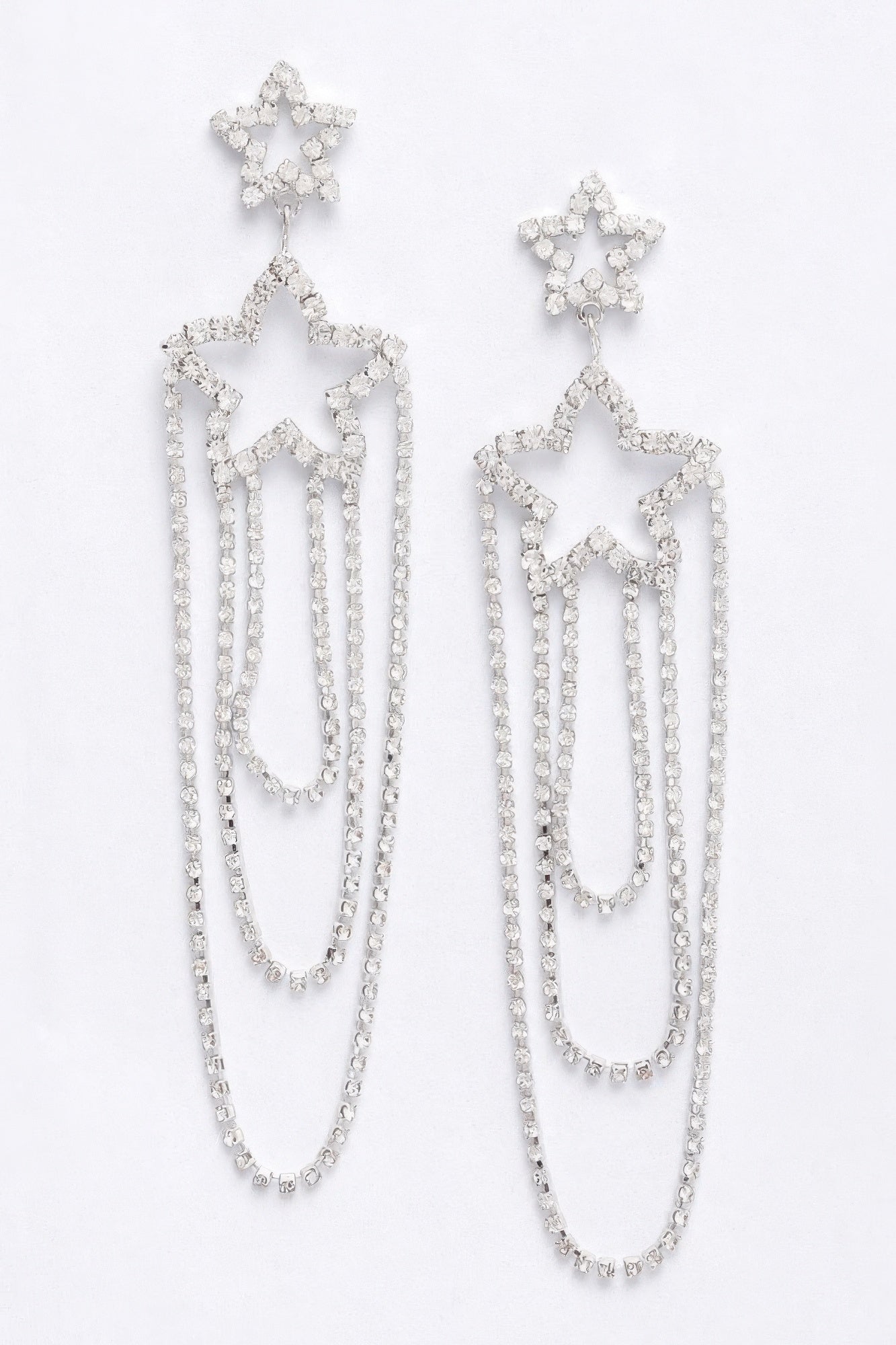 Rhinestone Fringe Earring - AV Fashion’s