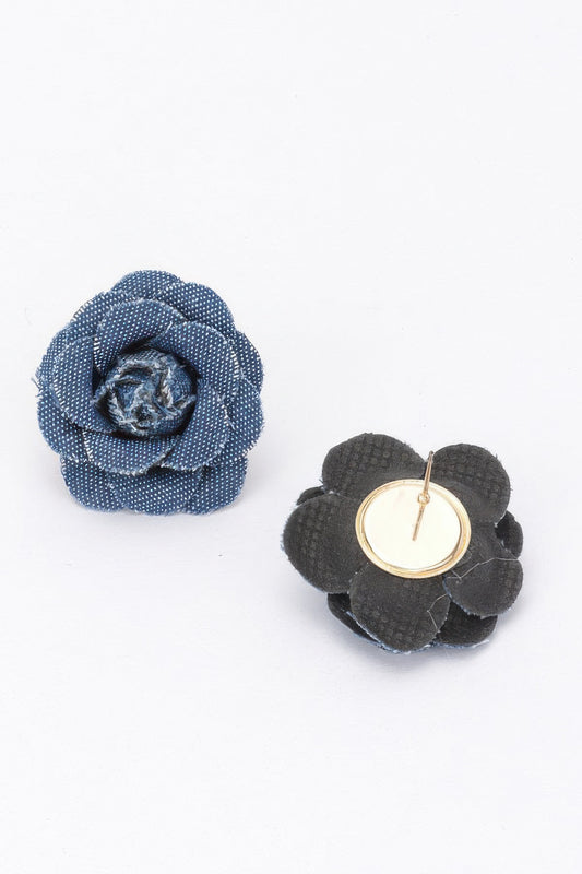 Denim Flower Earring - AV Fashion’s