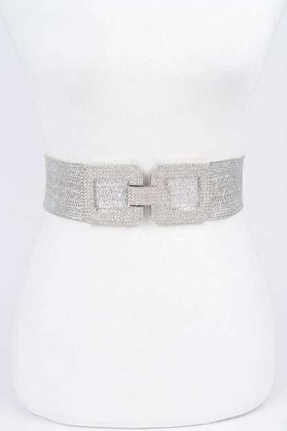 Rhinestone Elastic Belt - AV Fashion’s