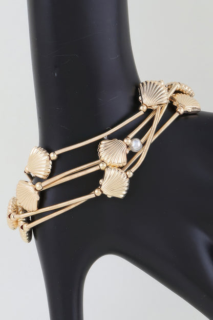 Multi Seashell Coil Bracelet - AV Fashion’s