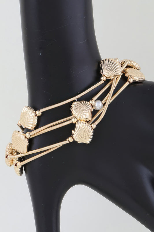 Multi Seashell Coil Bracelet - AV Fashion’s