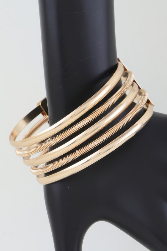 Multi Twisted Open Cuff Bracelet - AV Fashion’s