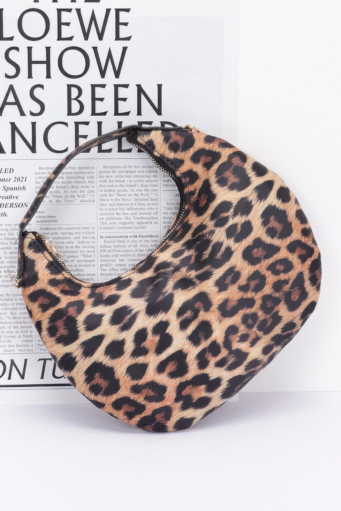 Nylon Leopard Hobo Bag - AV Fashion’s