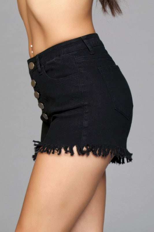 Fringed Button Up Shorts - AV Fashion’s