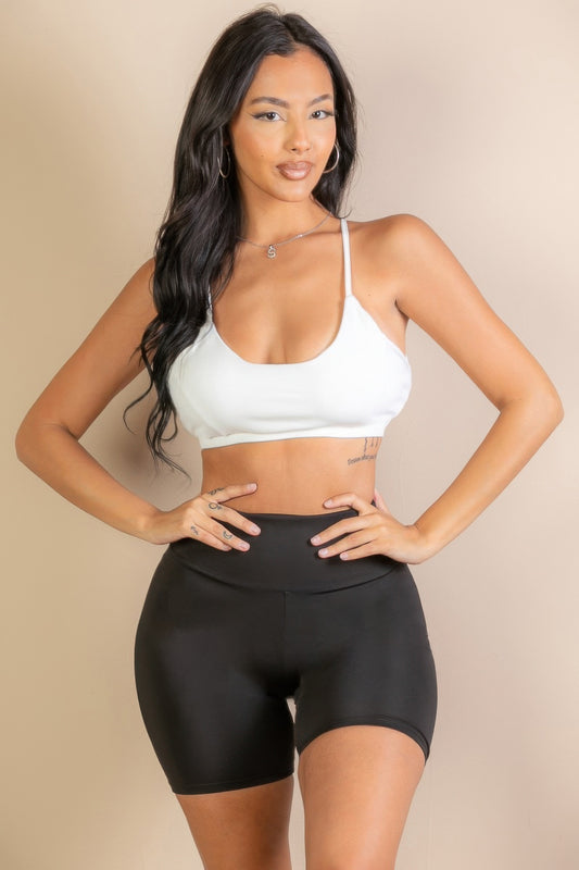 Racerback Cutout Sports Bra - AV Fashion’s