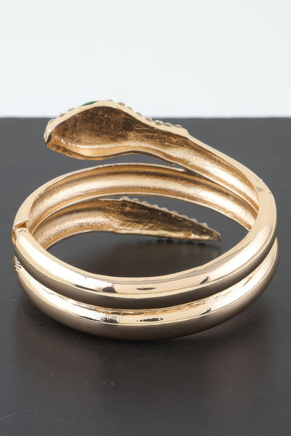 Bejeweled Snake Wrap Cuff Bracelet - AV Fashion’s