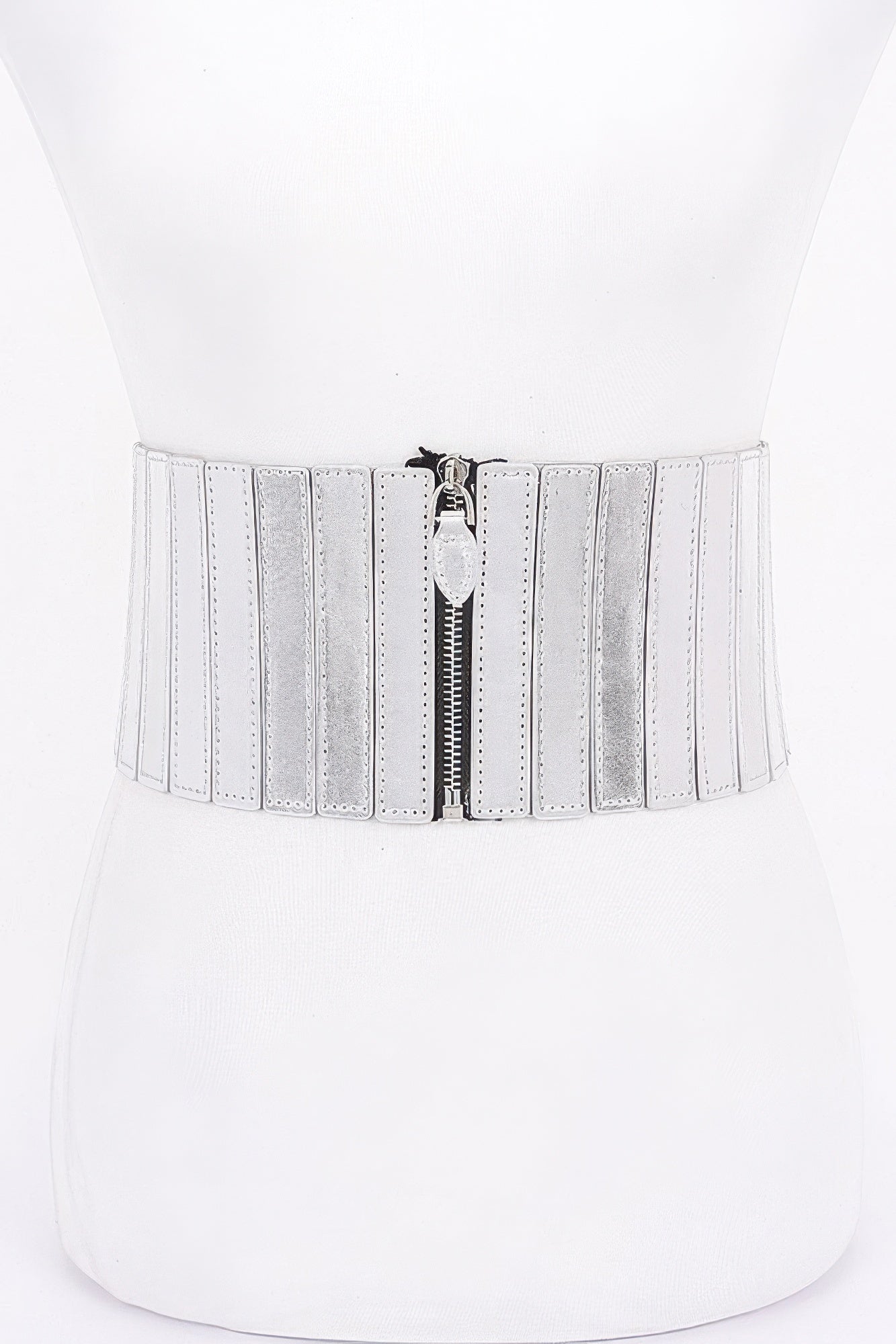 Multi Pu Zip Front Elastic Belt - AV Fashion’s